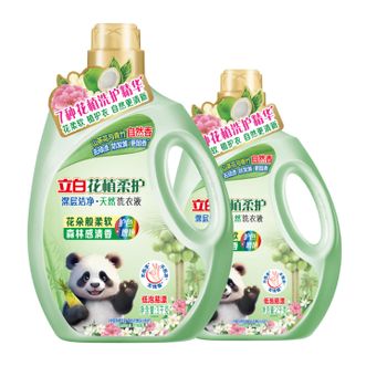 立白  花植柔护洗衣液10斤装家庭装3kg+2kg