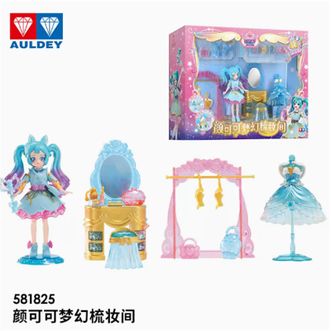 奥迪双钻 巴啦啦小魔仙—颜可可梦幻梳妆间 魔法换装人偶玩具 装扮套装 女生礼物