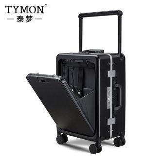 泰梦/TYMON  漫步星空宽拉杆旅行箱（铝框款）TM-K1936 暗夜黑 20英寸