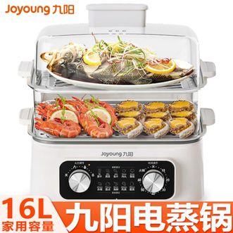 九阳/Joyoung  电蒸锅多功能蒸菜锅16L大容量家用多用途锅双层电蒸锅