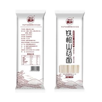 麦乡  铁棍山药面365g*7正宗山药细面龙须面