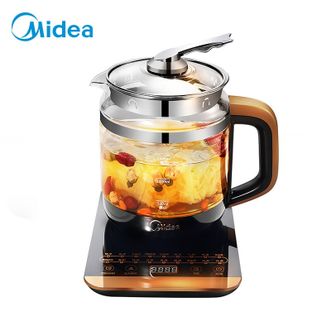 美的/Midea  养生壶  WGE1703b 养生杯煮茶壶多功能电水壶烧水壶电热水壶 可预约定时 玻璃材质（内带滤网） 1.5L