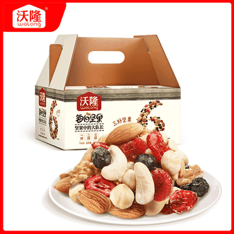 沃隆  750g/30袋坚果炒货每日坚果A成人款零食核桃仁干果礼盒零食大礼包
