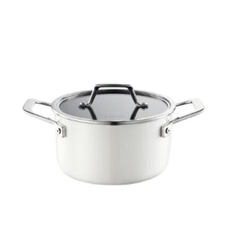 德世朗（DESLON）  珐琅汤锅加厚不锈钢炖锅20cm 3.2L