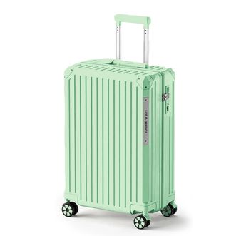 汉旅HANLV  20英寸时尚竖纹行李箱包角加固拉杆箱旅行箱密码箱可登机箱【顺丰配送】【隐形杯架】【USB充电】