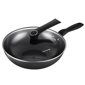 九阳/Joyoung  精铁炒锅中式煎炒锅 炉具通用厨房炊具 黑色/CF32C-CJ232 32cm
