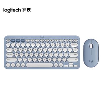罗技/Logitech  PEBBLE2COMBO 办公轻音蓝牙无线键盘鼠标 轻薄便携时尚