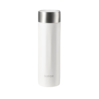 苏泊尔/Supor  钛保温杯 男女士水杯子茶水分离泡茶 450ml白