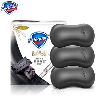 舒肤佳净肤竹炭排浊高端香皂100g*3块/盒装新旧包装随机发