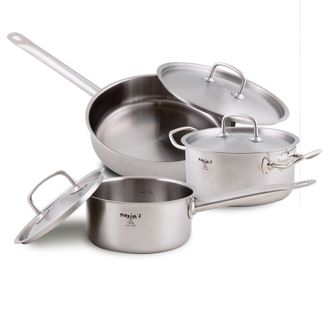 马克西姆  MAXIM’S DE PARIS 16cm奶锅+20cm汤锅+24cm煎锅 锅具三件套 带刻度LFS08/10/09 炉具通用