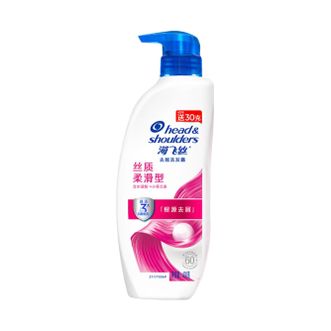 海飞丝  去屑洗发露丝质柔滑型430ml锁水配方滋润柔顺头皮护理6903148044964