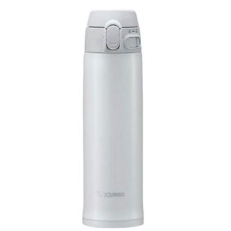 象印/ZOJIRUSHI  不锈钢304保温杯 轻巧便携单手开合弹盖保温瓶 SM-TA48-WA 480ml
