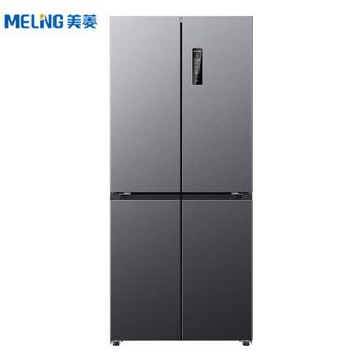 美菱/Meiling  AI系列503L十字门冰箱超薄零嵌入式四开门底部散热主动除菌净味大容量灰BCD-503WSPU9CZX