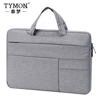 泰梦/TYMON  笔记本电脑包手提 防水防刮轻薄内胆包 浅灰