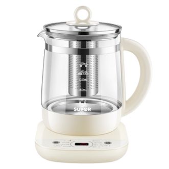 苏泊尔（SUPOR）  养生壶1.5L烧水壶花茶壶恒温电热水壶办公室保温煮茶壶SW-15Y19 【精炖细煮】24小时智能预约 1.5L