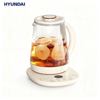 HYUNDAI  全玻璃养生壶花茶壶煮茶壶智能恒温电热水壶DC5B07 智能预约保温花茶壶