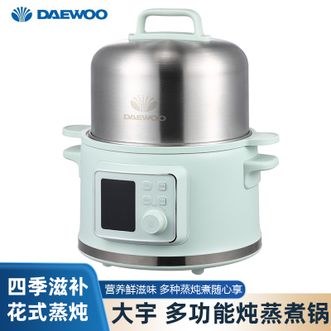 大宇  多功能电煮锅电炖锅电蒸锅家用2L容量可蒸煮可预约炖汤白瓷炖盅