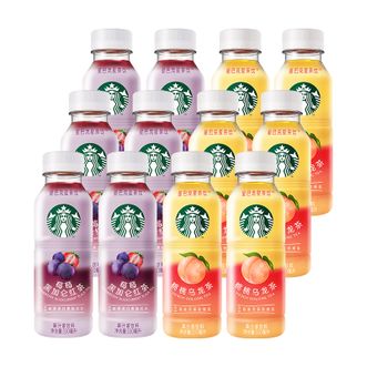 星巴克（Starbucks）   星茶饮 莓莓黑加仑红茶+桃桃乌龙茶  330ml*12入