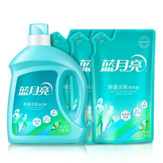 蓝月亮 3kg瓶+1kg*3袋 去渍去霉味异味 儿童可用 蓝月亮 3kg瓶+1kg*3袋 去渍去霉味异味 儿童可用