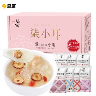 盛耳  柒小耳银耳羹 105g 冻干免煮银耳羹 莲子百合红枣 冲泡即食速食