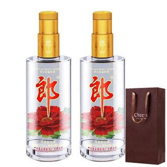 郎酒  顺品郎金盖45度口粮酒 纯粮自饮光瓶白酒 金顺 480mL*2瓶 【附礼袋】