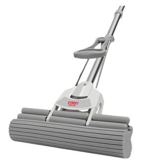 好媳妇双排胶棉拖对折式挤水海绵拖把AGW-7104