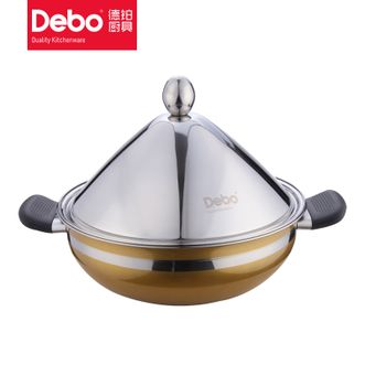 Debo  瓦尔堡不锈钢多功能汤锅蒸锅高效无油烟26cm  DEP-135