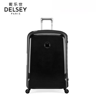 DELSEY  戴乐世拉杆箱男女旅行箱3842黑色20英寸可登机 黑色 双轮式四轮拉杆箱 55×35×25cm