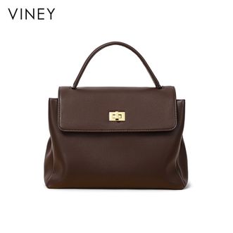 viney  邮差包包女包牛皮斜挎包百搭大容量女士单肩包轻奢手提包 5889