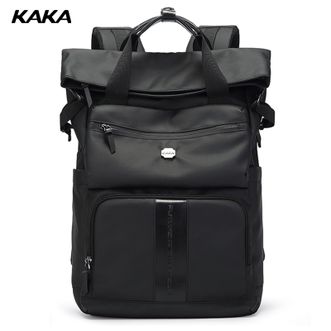 卡卡/KAKA  男士学生书包双肩包男大容量休闲出差旅行电脑包 kaka-0005