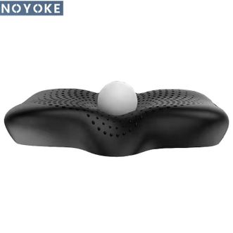 诺伊曼NOYOKE枕头枕芯 雁型深睡竹炭记忆枕头 慢回弹记忆枕棉枕头颈椎枕 颈椎枕头 雁形分区护颈记忆枕-竹炭款 64*39*11cm
