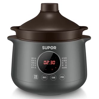 苏泊尔/Supor  电炖锅 电炖盅 4L多功能家用可预约煲汤炖汤锅煮粥锅 塔吉锅盖优质紫陶内胆DG40YC36