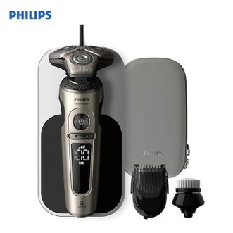飞利浦/Philips  电动剃须刀 SP9873【敏感肌适用】 普通装 SkinIQ肌能感应刮胡刀奢享高端蜂巢9系整机荷兰进口 男士生日礼物送男友送老公送父亲 高端奢享9系