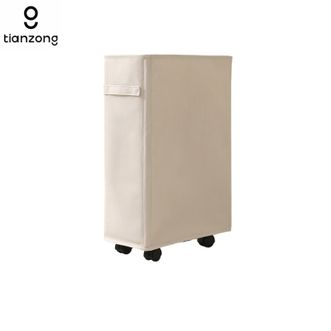 天纵  牛津布滑轮脏衣篮 19*39*53cm 大容量收纳神器 燕麦色