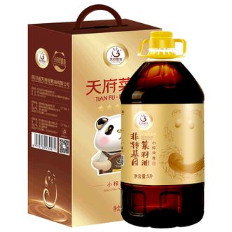 天府菜油/TIAN FU-RAP OIL  小榨浓香菜籽油 5L非转基因