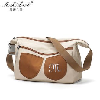 马莎兰缇/MashaLanti  百搭帆布包手提包女大容量高级轻奢女士单肩斜挎包M223404B30219J