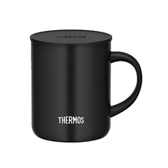 膳魔师（THERMOS）  马克杯  黑色 350ml  保温杯不锈钢 带盖咖啡杯 JDG-351