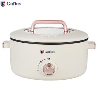 古菲斯（GUFIUS）  多功能电火锅3.5L料理锅电炖锅煮面煮粥煲汤炖煮锅涮锅煎烤机 GFHG-3510