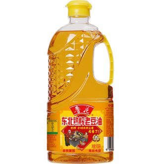 鲁花  食用油 大豆油东北熟榨老豆油900ml 物理压榨