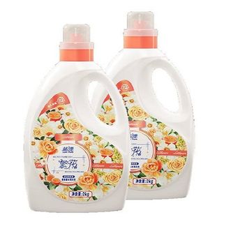 蓝漂  洗衣液2瓶*2kg繁花家用持久留香香味清洗液实惠装补充袋装机洗护理