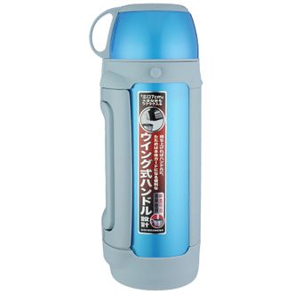 虎牌（TIGER）   保温杯 户外旅行真空杯便携运动水壶大容量保温壶 MHK-A17C-AQ蓝银色 1.65L