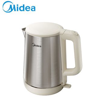 美的/Midea  电水壶1.7L大容量电水壶304不锈钢烧水壶 SH17DG02