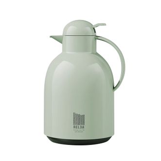 物生物（RELEA）  莹彩保温壶 家用玻璃暖水瓶暖壶居家热水壶暖瓶2200ml容量 浅荷绿