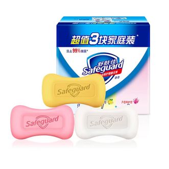 舒肤佳  香皂超值三块装  深层清洁除菌洁净沐浴皂  共100g*3块装  纯白柠檬芦荟  包装随机