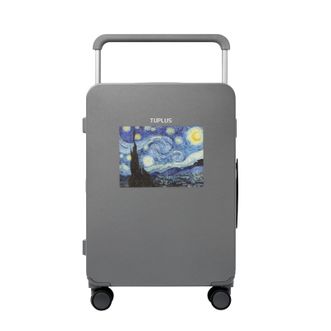 途加/TUPLUS  印象系列 文森特·梵高 星夜  24英寸 旅行箱  云雾灰 双轴飞机轮