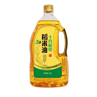 十月稻田  稻米油1.8L/桶 煎炒烹炸 粮油 食用油 十月稻田  稻米油1.8L/桶 煎炒烹炸 粮油 食用油