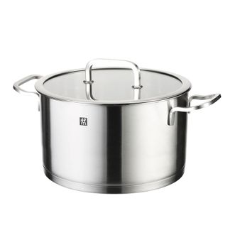 双立人（ZWILLING）  ZW-C131 Zwilling Moment 深烧锅24cm66603-240-922 炖煮焖多样烹饪不锈钢汤锅 适用电磁炉燃气灶表面无涂层不惧剐蹭