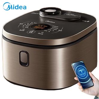 美的（Midea）电饭煲 家用电饭锅4L容量多功能 智能预约app操作 一键柴火饭匠铜聚能釜内胆 锁水不粘锅  MB-FB40X5-308A