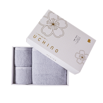 内野/UCHINO  素雅织意浴面巾三件套HU-HY07J07