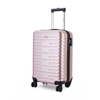 外交官/Diplomat  20寸登机箱 玫瑰金拉链行李箱 万向轮密码旅行箱